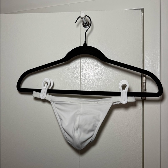 Men's White Swim Briefs